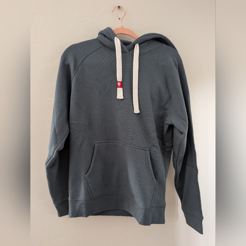 Sportiqe Olsen Hoodie, Size Small Muted Teal